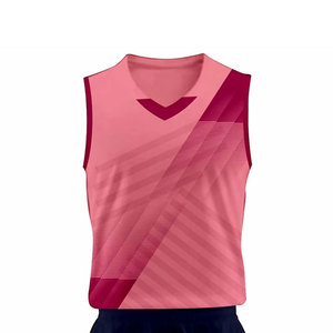 Custom Sublimated <b>Volleyball</b> Uniform <b>Set</b> Adult Sleeveless V-Neck Moisture Wicking Polyester Gradient Color Unisex Uniform Kit - Product Image 4