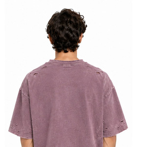 เสื้อยืดโอเวอร์ไซส์ผู้ชาย ผ้าฝ้าย 100% แขนสั้น สไตล์ลำลอง ทรงหลวม คอกลม แฟชั่นฤดูร้อน เนื้อผ้านุ่ม เสื้อยืดผ้าฝ้าย - Product Image 5