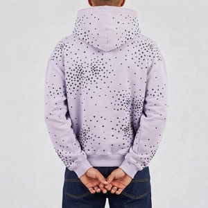Sweat à capuche pour homme en matière confortable avec strass, logo et design personnalisés, dernier design, respirant, prix abordable, sweat à capuche avec strass - Product Image 2