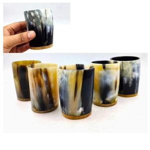 Verres à shot en corne naturelle, verres à vodka, verres à tequila, mini-verres, cornes à boire en corne de buffle de style viking - Product Image 1