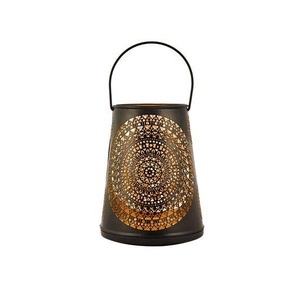 Bougies votives modernes en métal faites à la main pour la maison, les bars, les mariages, Pâques, Halloween, le Ramadan, le Nouvel An - Accent de fleurs séchées - Product Image 1