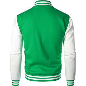 <b>Mens</b> Spring Fall Varsity <b>Jackets</b> Embroidery Breathable Loose Baseball Uniform Couple Blue Retro <b>Leather</b> Sleeve Bomber Coats - Product Image 3