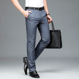 Pantalones casuales de poliéster y algodón ligeros para hombre, pantalones cómodos para el día a día - Product Image 2