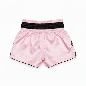 Pantalones Cortos de Muay Thai Rosados con Bordado de Tigre y Dragón en la Parte Delantera, Unisex, Corte Regular, Ropa para Artes Marciales Mixtas - Product Image 3