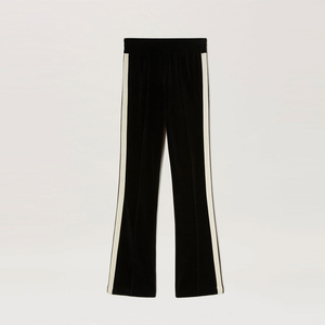 Pantalones Esenciales Personalizados de Pierna Ancha Holgada para Mujer, Pantalones Acampanados Holgados de Algodón, Pantalones Deportivos Apilados para Hombre, Pantalones Acampanados Holgados de Doble Cintura - Product Image 5