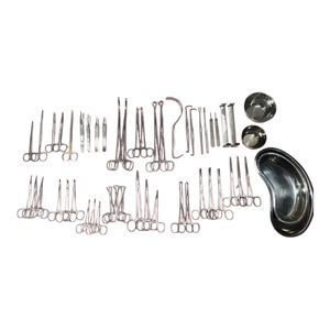 Ensemble d'instruments chirurgicaux pour laparotomie de haute qualité, 50 pièces, en acier inoxydable, stérilisable manuellement, réutilisable, pour chirurgie générale - Product Image 2