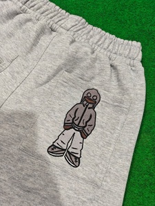 Pantalon de jogging taille haute à bande réglable, coupe droite, avec poches, style hiver, jambe large, en tissu respirant - Product Image 2