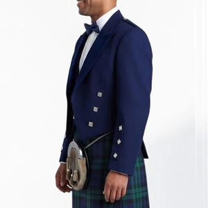 Veste Prince Charlie en gros pour hommes, tenue écossaise des Highlands, kilt, costume de mariage, manteau formel, logo personnalisé - Product Image 4