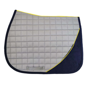 Almohadilla de Seda Lisa Plateada Azul Clásica y Duradera para Silla de Montar de Doma, Personalización Aceptada, Suministros Ecuestres - Product Image 5