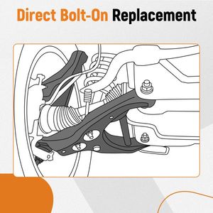 2004-2005 Nissan Armada Titan 2015 Models Front Lower Control Arm Set W/Ball Joints - Product Image 6