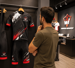 Ensemble de vêtements de cyclisme pour hommes de haute qualité, maillot de vélo à manches courtes et short à bretelles rembourrés pour le cyclisme sur route, option 3 : - Product Image 6