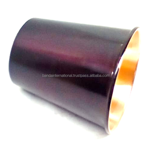 Verre à boire en cuivre pur avec finition noire et polie pour la consommation et l'utilisation en cuisine, gobelet en cuivre anti-fuite - Product Image 1