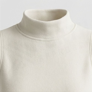 Women's 2 Piece <b>Knitted</b> <b>Set</b> Sleeveless Turtleneck Crop Top and Above Knee Shorts Solid Color Casual Wear Spring Summer - Product Image 4