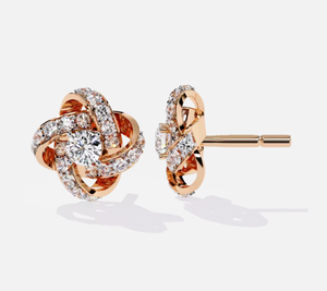 Luxury 925 Silver <b>Moissanite</b> Round Brilliant Cut Claw Setting Minimalist Unisex Stud <b>Earrings</b> for Wedding Occasions - Product Image 2
