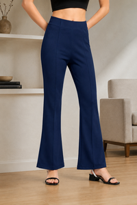 Womens Long <b>Trouser</b> Pants <b>Elastic</b> <b>Waist</b> Solid Color Wholesale Casual Pants Fashion Women Girls Spring Summer <b>Trouser</b> - Product Image 2