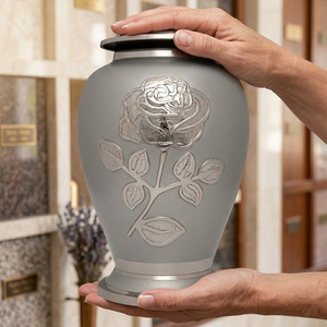 High Demand Adult Cremation Urns For Ashes Premium Quality Funeral Memorial Decorative Keepsake Metal <b>Jars</b> Customized Colour Urn - Product Image 5