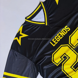 เสื้อเจอร์ซีย์ฟุตบอลสำหรับผู้ชายเสื้อรักบี้เย็บปักชื่อทีมอเมริกันออกแบบได้ตามต้องการ - Product Image 4