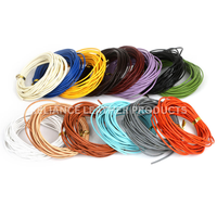 Cordon en cuir véritable de couleur personnalisée de qualité supérieure, corde en cuir souple turquoise pour la fabrication de bijoux, accessoires de mode, artisanat DIY