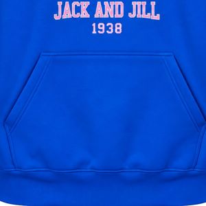 รอยัลบลู แจ็ค แอนด์ จิล 1938 เสื้อฮู้ดปักโลโก้ แขนยาว มีฮู้ดแบบมีเชือกผูก กระเป๋าหน้า เสื้อสเวตเชิ้ตลำลอง - Product Image 3
