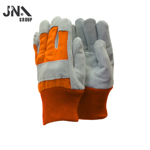 Guantes de Trabajo de Cuero con Costuras Reforzadas, Guantes Industriales Resistentes para Trabajos de Elevación - Product Image 1