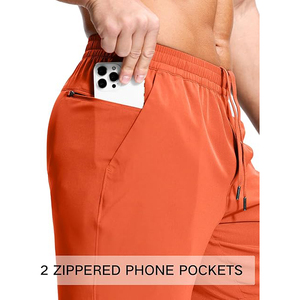 Shorts de sport respirants avec coutures plates anti-irritation et poche arrière zippée - Product Image 4