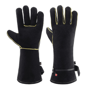 ถุงมือเชื่อมงานหนัก ป้องกันมือ แขนยาว หนังวัวแท้ คุณภาพสูง ขายดีที่สุด - Product Image 1