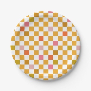 Assiettes en papier rondes durables de 9 pouces pour les traiteurs, les vendeurs de nourriture, les organisateurs d'événements, les fêtes d'anniversaire et les mariages - Product Image 1