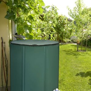 Baril de récupération d'eau de pluie portable de 100 gallons avec robinet et filtre, réservoir pour fournitures de jardin - Product Image 1