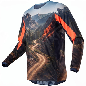 เสื้อเจอร์ซีย์แข่งรถวิบาก MX สำหรับขี่มอเตอร์ไซค์ BMX MX ดートไบค์ ออฟโรด จักรยานเสือภูเขา สำหรับผู้ชาย - Product Image 3