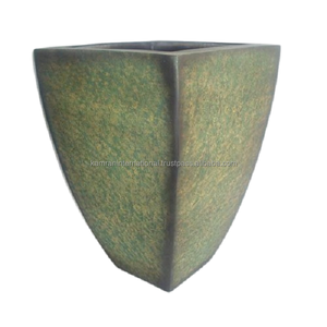 Forme ovale de planteur de concepteur de fleur en métal pour des accessoires décoratifs de pot floral de jardin de restaurant - Product Image 1