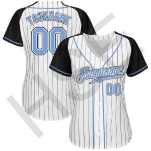 เสื้อเบสบอลลายทางสำหรับผู้หญิงแบบสั่งทำพิเศษ - Product Image 3