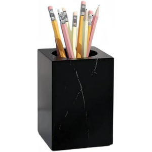 Good Quality <b>White</b> marble <b>Pen</b> Pencil holder Round Shape Office Promotional Gifted Crafts With Amazing price - Product Image 6