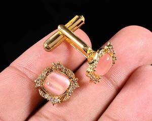 Boutons de manchette personnalisés de luxe pour hommes |   Boutons de manchette en acier inoxydable et argent sterling 925 |   Bijoux de manchette pour chemise de mariage en gros - Product Image 3