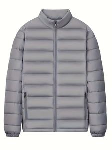 Chaquetas Acolchadas para Hombre, Moda de Invierno, Diseño Personalizado, Cuello de Piel, Ropa de Calle, Chaqueta de Plumón, Impermeable, Cuello Alto - Product Image 6