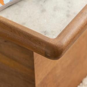 โต๊ะกาแฟทรงสี่เหลี่ยม แวนดาน่า นิมบัส อัลตร้า ทำจากไม้มะม่วงและหินอ่อน - Product Image 5