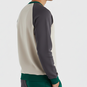 เสื้อสเวตเชิ้ตคอกลมผ้าฝ้ายแท้ 100% แบบเรียบ  พร้อมสกรีนโลโก้ตามสั่ง แขนยาว ทรงโอเวอร์ไซส์ สำหรับผู้ชาย - Product Image 2