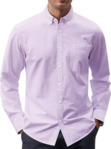 Chemise Oxford Aura Glow pour homme, unie, décontractée, à col boutonné, manches longues, avec poche, édition 2026 Element - Product Image 6