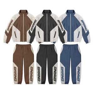 Unisex Casual Style Men's Zip Up <b>Track</b> <b>Suit</b> Plus Size New Arrival Custom Nylon Windbreaker Quick Dry - Product Image 5