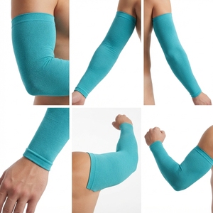 Manguitos de brazo unisex de poliéster y elastano con protección UV, ajuste sin costuras para adultos, ciclismo y uso al aire libre - Product Image 5