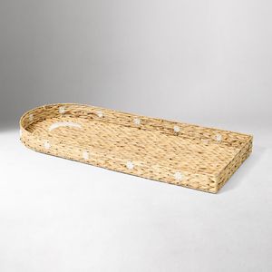 Plateau de table à langer universel en jacinthe d'eau tressée OEM, panier de rangement en osier pour couches de bébé et articles pour enfants - Product Image 4