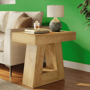 Tavolino da Caffè Moderno in Legno Convertibile con Piano in Vetro per Soggiorno - Product Image 5