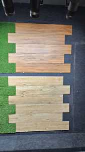 Carreaux de porcelaine mate imitation bois 200x1200mm, texture bois massif rustique, carreaux muraux et de sol pour salon - Product Image 6