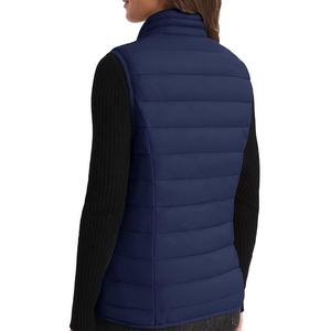 Packable Puffer <b>Vest</b> for <b>Women</b> OEM Service Selling Cotton Simple Style Wholesale Custom Windbreaker Lightweight Water-Resistant - Product Image 2