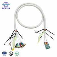 Câble d'échographie médical personnalisé OEM Hotten 195 conducteurs, faisceau de câbles multi-branches haute densité 44AWG 36AWG