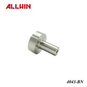 Bouton de meuble rond en laiton massif brossé nickelé 28 mm 35 mm pour armoire, tiroir, porte - Product Image 3