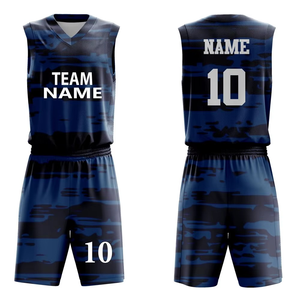 Tenues de basketball bien conçues en polyester respirant, dernier style, ensembles de tenues de basketball de qualité supérieure - Product Image 1
