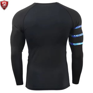 Unisex <b>Long</b> <b>Sleeve</b> <b>Compression</b> <b>Shirt</b> Crew Neck Sublimation Printed Quick Dry Breathable Full <b>Sleeve</b> Sports Body - Product Image 3