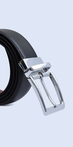 OEM Customized <b>Dress</b> Belts for Men Stylish High Quality Genuine Leather with Alloy Buckle New Design Wholesale Prices with Logo - Product Image 5