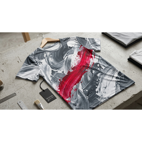 Abstract Sublimation Front 180gsm Jersey Sporty 100% <b>Polyester</b> Custom Graphic Men's Sports <b>T</b>-<b>Shirt</b> - Product Image 5
