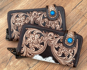 2024 nouveau Design mode main usiné en cuir bracelet portefeuille pour femmes de haute qualité en cuir de vache véritable pochette multifonctionnelle - Product Image 4